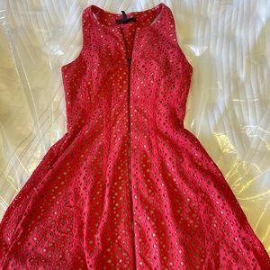 Red dress lace